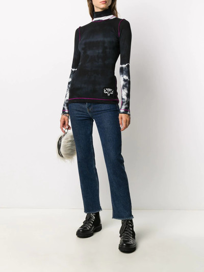 Diesel tie-dye turtle neck top outlook