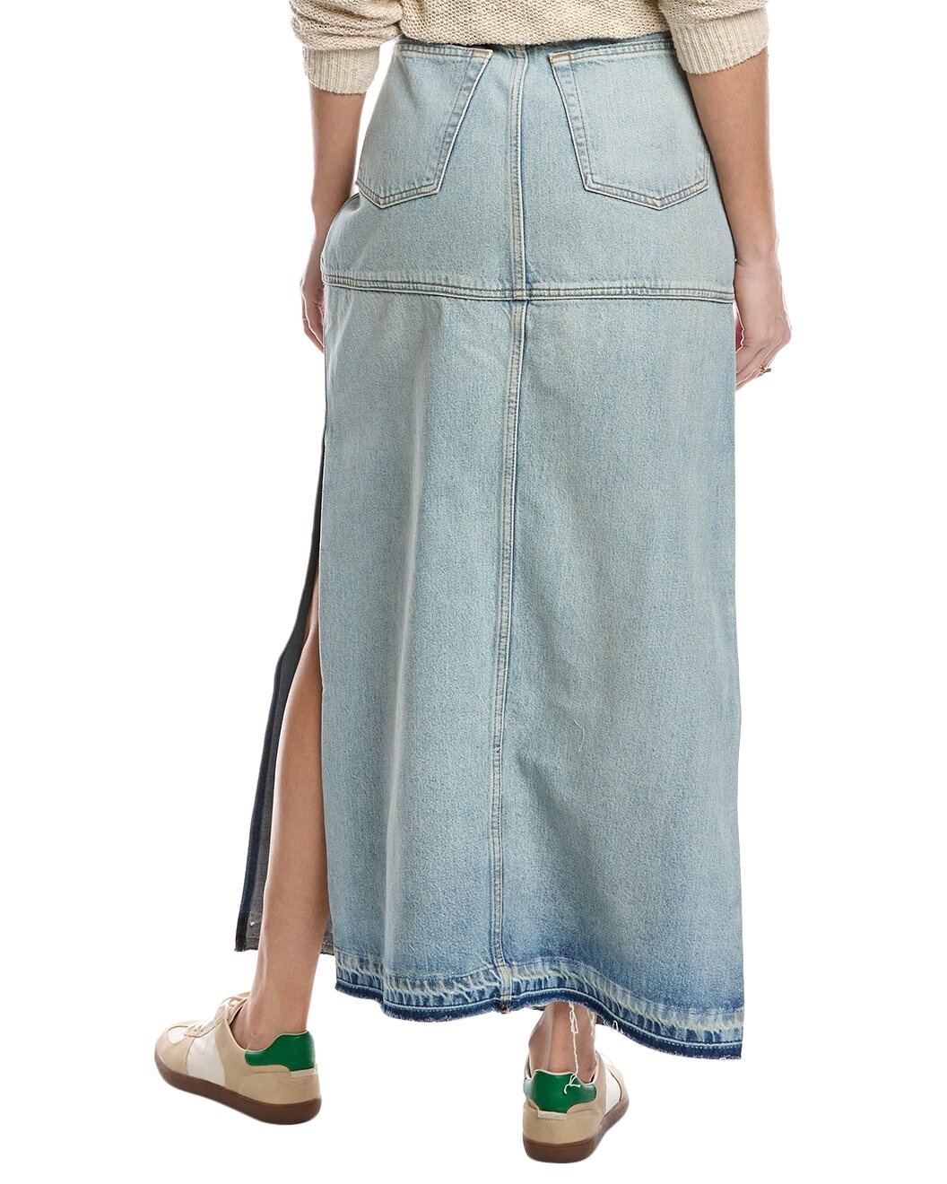 RE/DONE Mid-Rise Split Skirt - 2