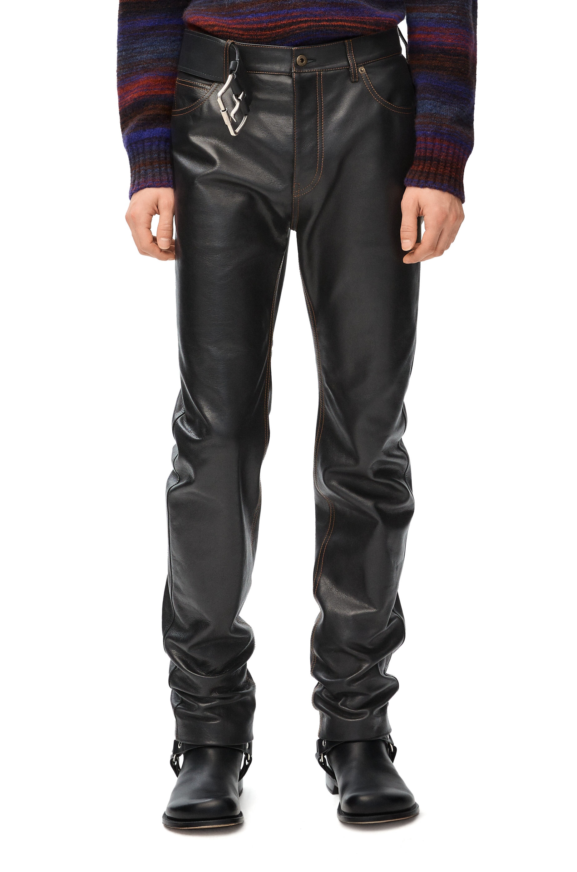 Trousers in nappa calfskin - 3