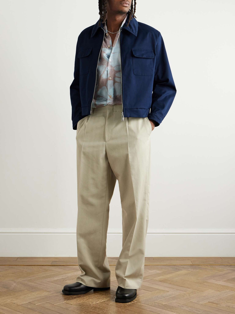 SECOND/LAYER Herman Embroidered Cotton-Twill Jacket outlook