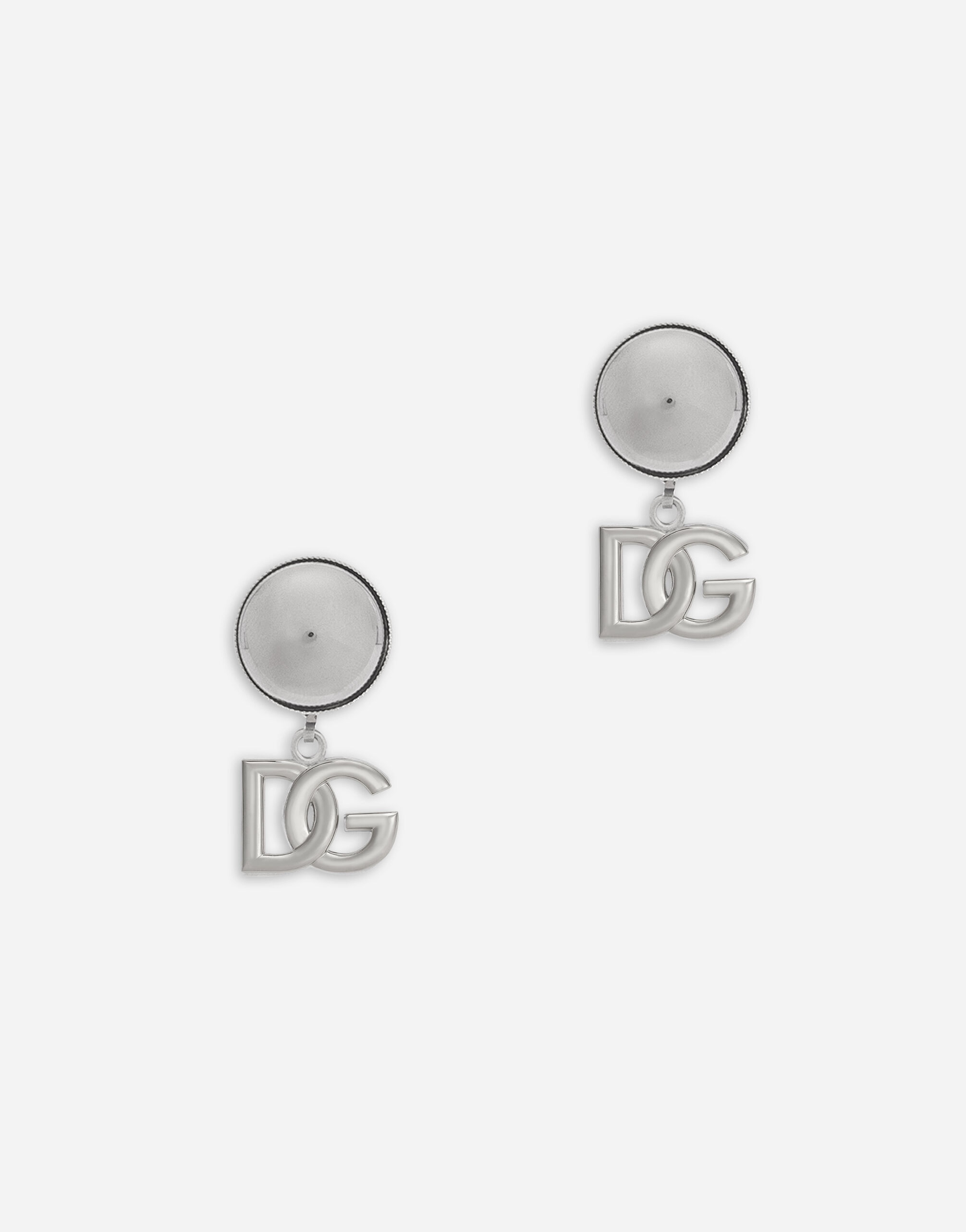 Clip-on earrings with DG logo - 1