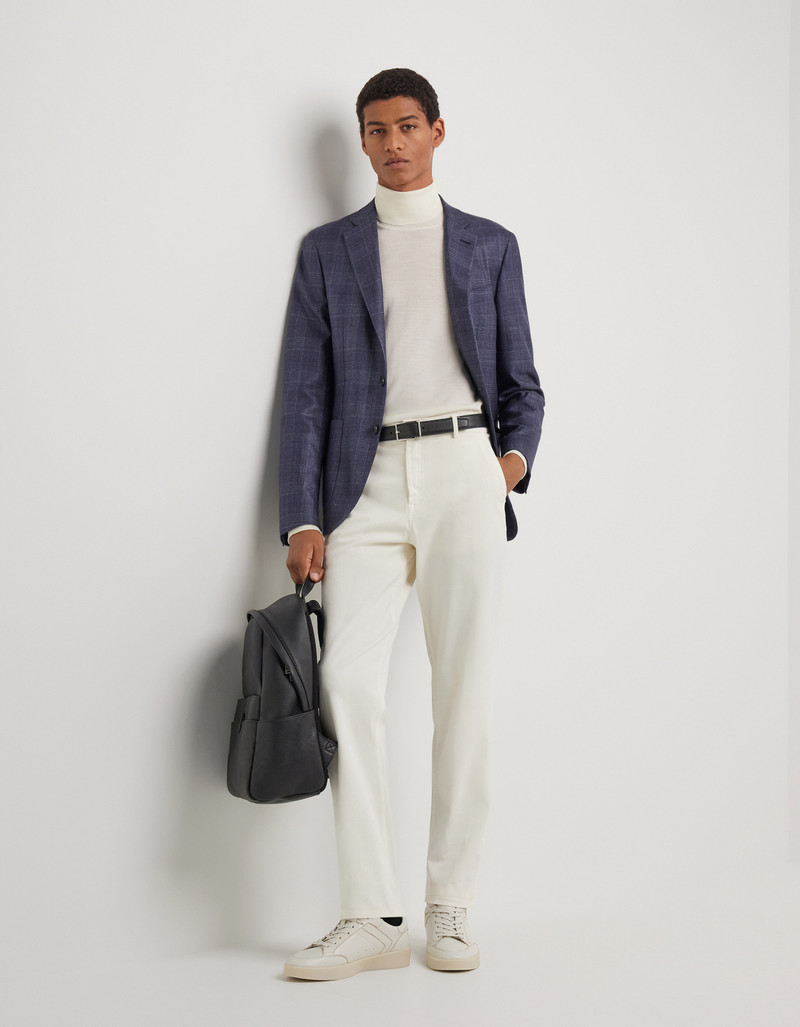 Canali EXCLUSIVE BLUE SILK AND CASHMERE KEI JACKET outlook