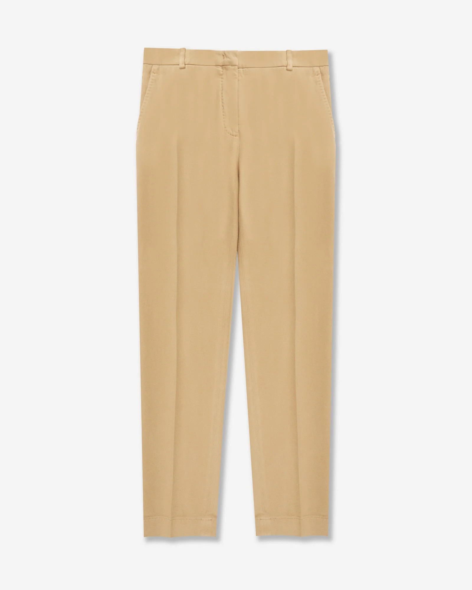 Slim fit trousers in stretch cotton drill - 1