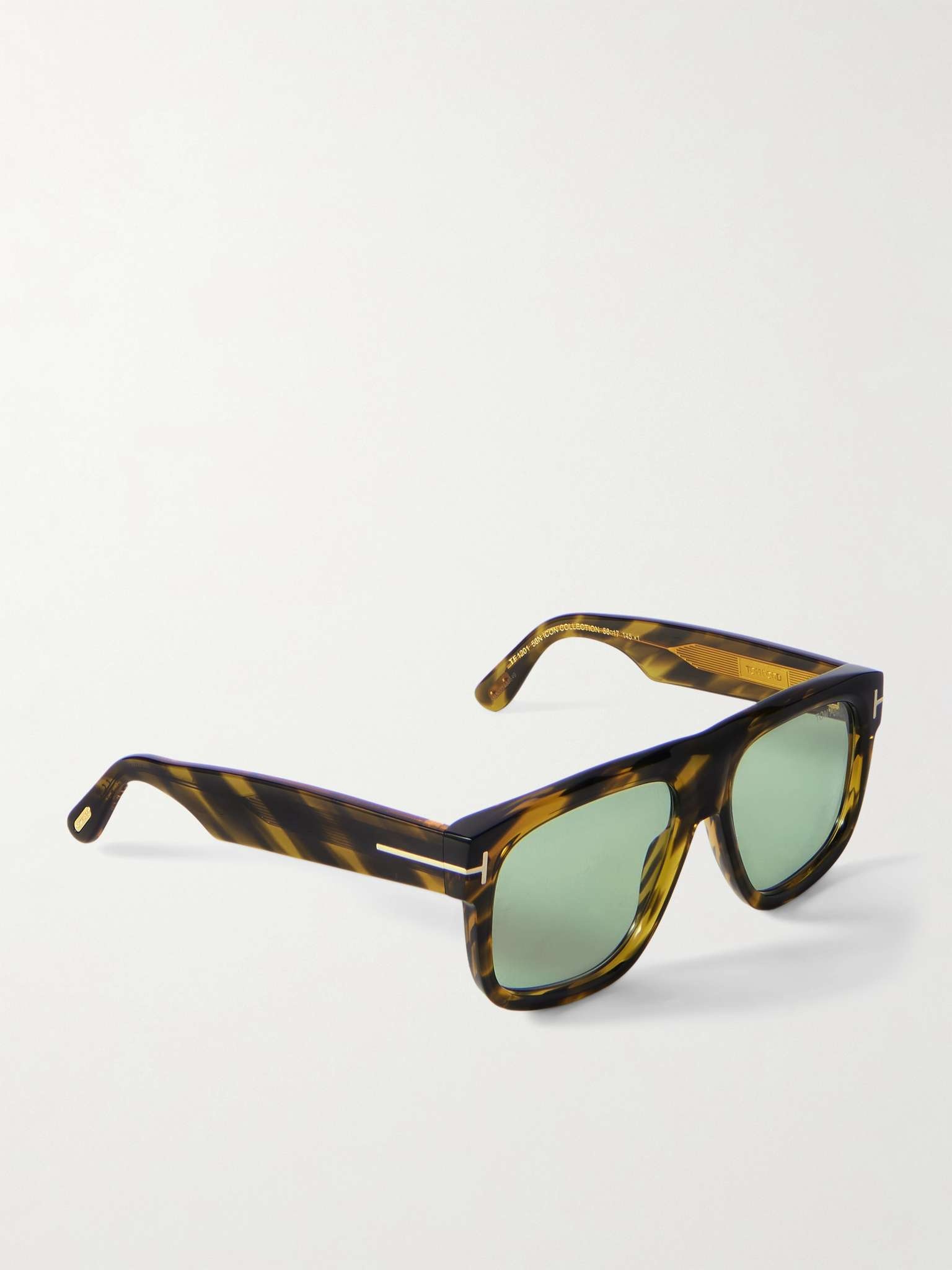 TOM FORD Icon Square-Frame Tortoiseshell Acetate Sunglasses