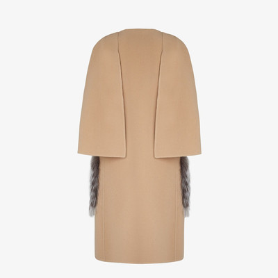 FENDI Beige wool coat outlook