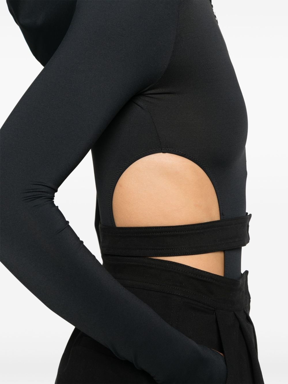 cut-out bodysuit - 5