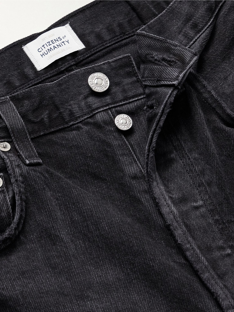 Horseshoe high-rise barrel-leg jeans Black 4