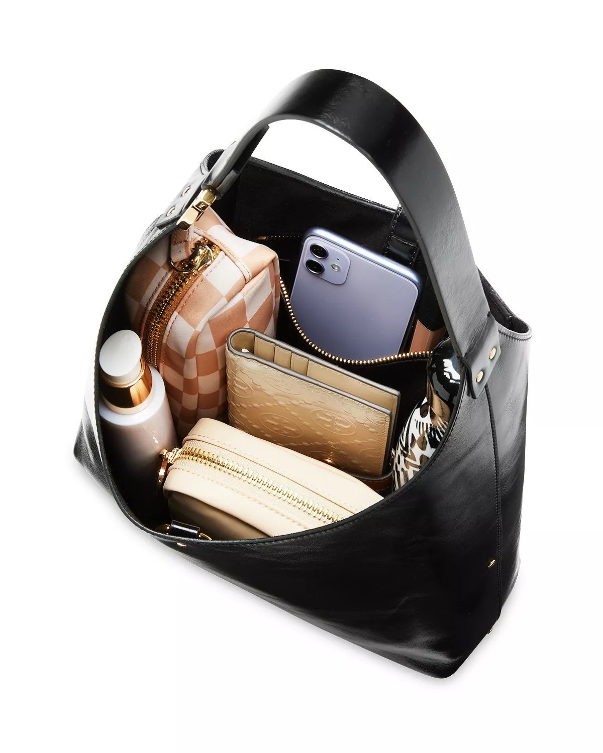 Marcie Small Leather Hobo Bag - 3