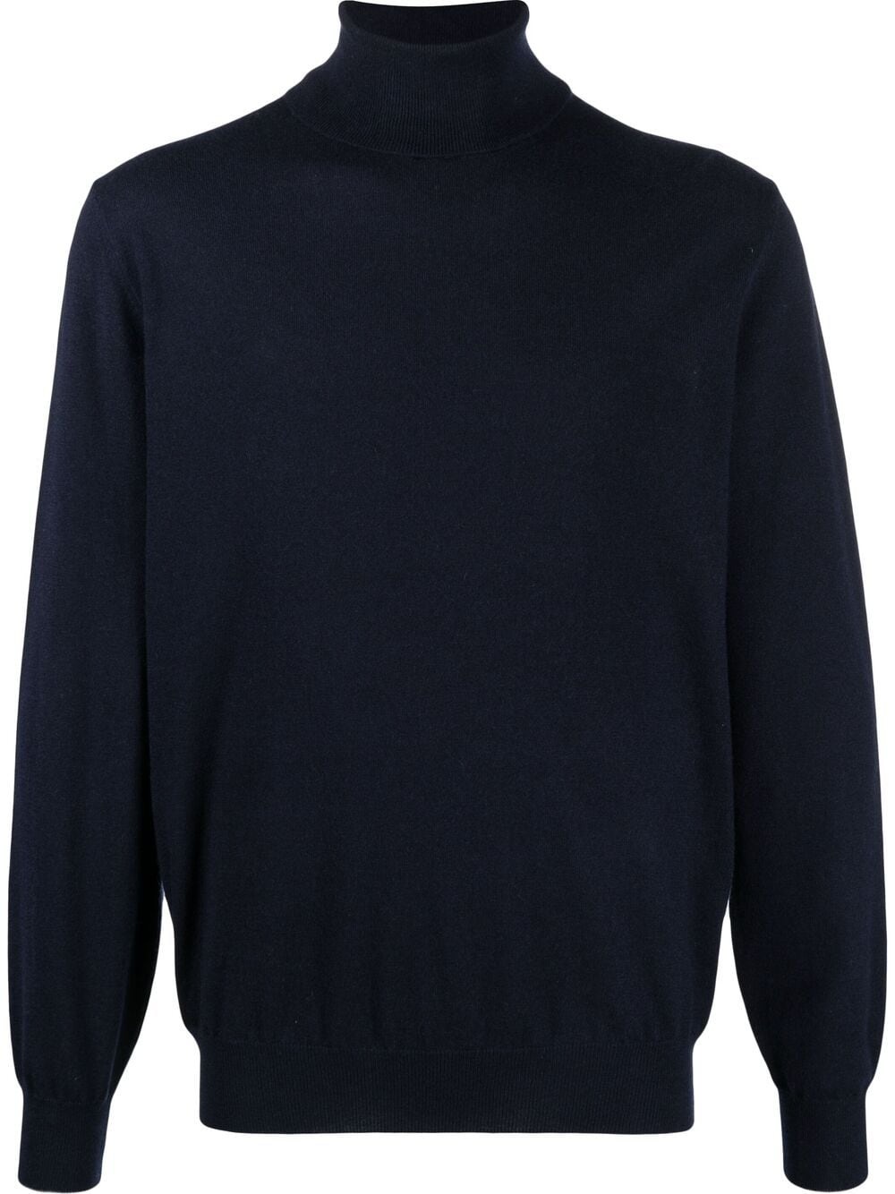 rib-trimmed cashmere jumper - 1