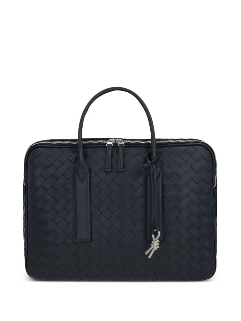 Intrecciato zipped two-way briefcase - 1