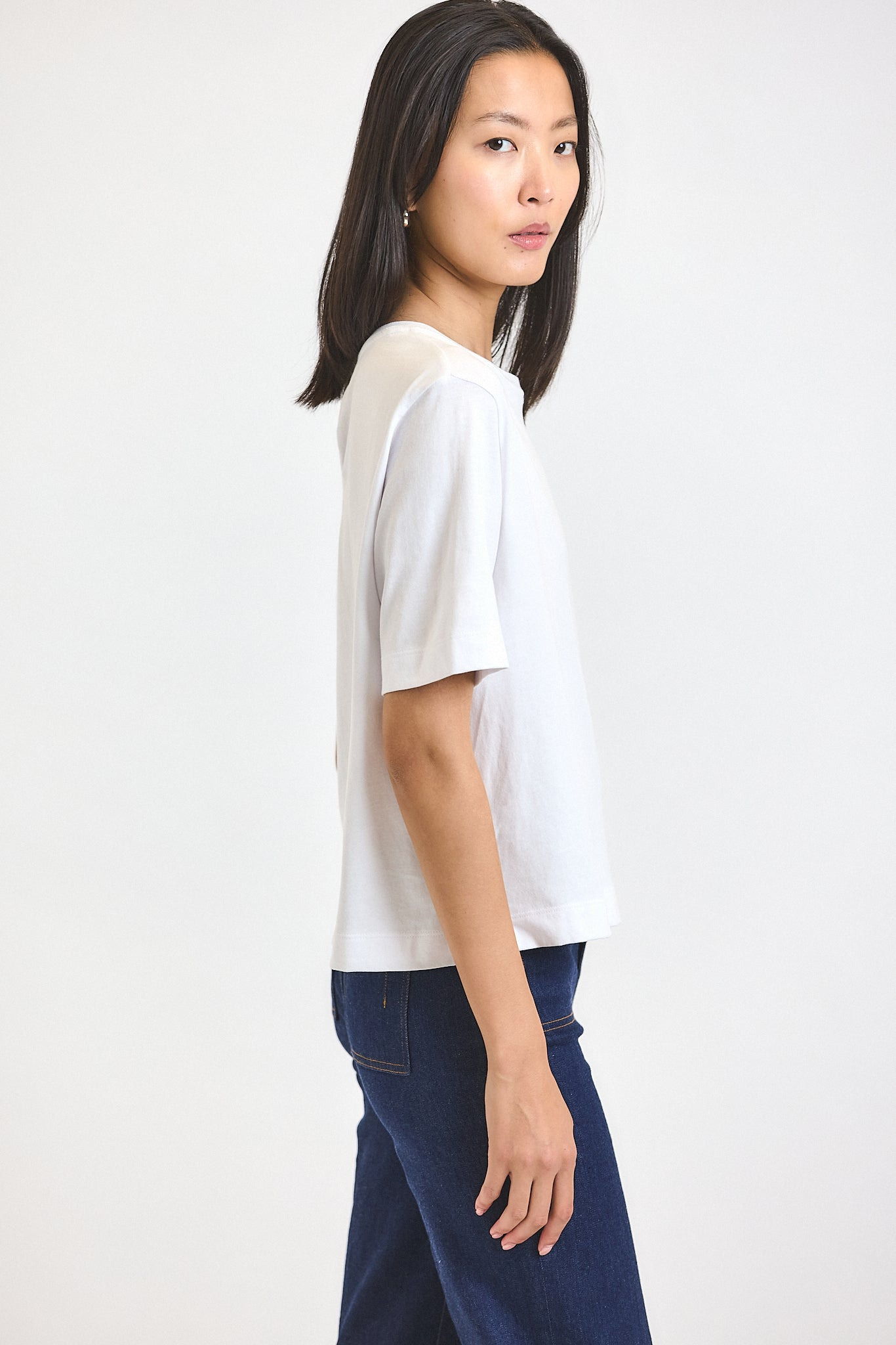 MIRANDA COTTON JERSEY BOXY TEE - 4