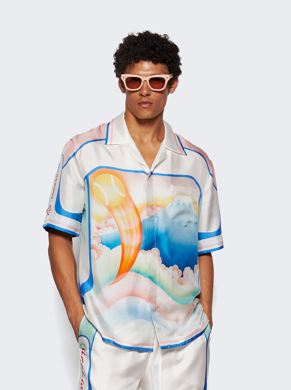 Cuban Collar Short Sleeve Shirt Fuji Dream - 2