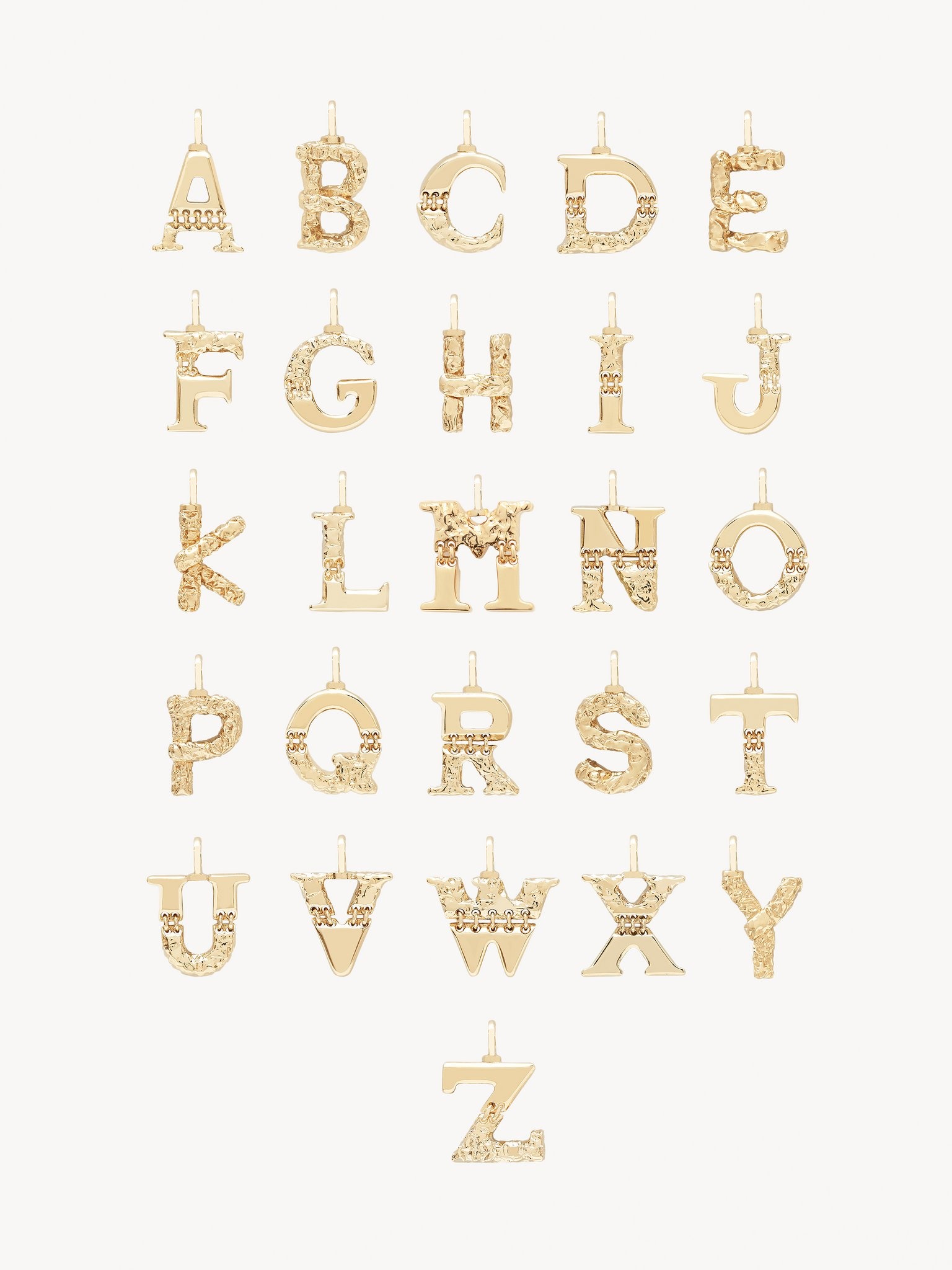 ALPHABET NECKLACE PENDANT K - 2