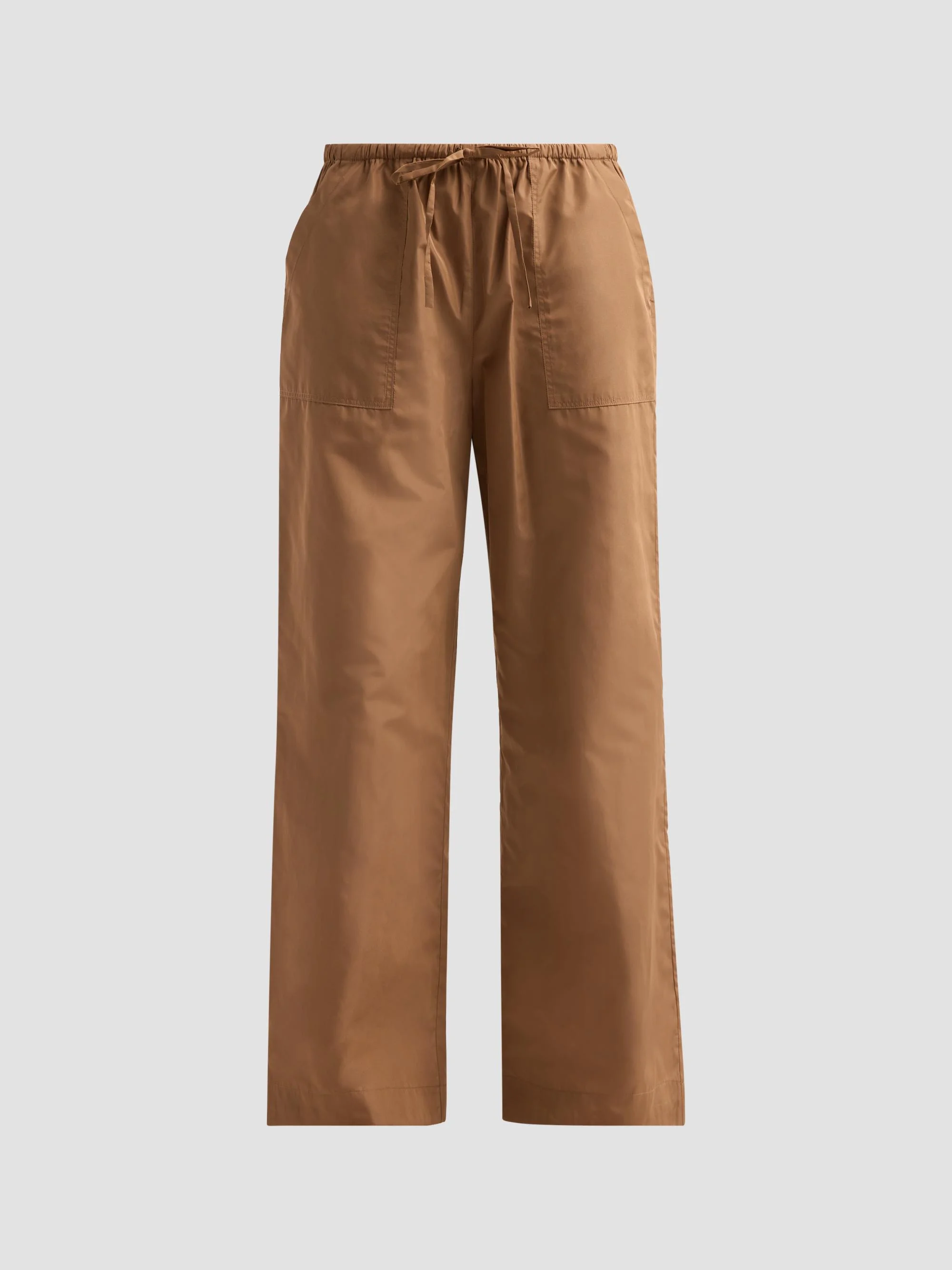 Women's Claire Taffeta Drawstring Pants - Camel - 1