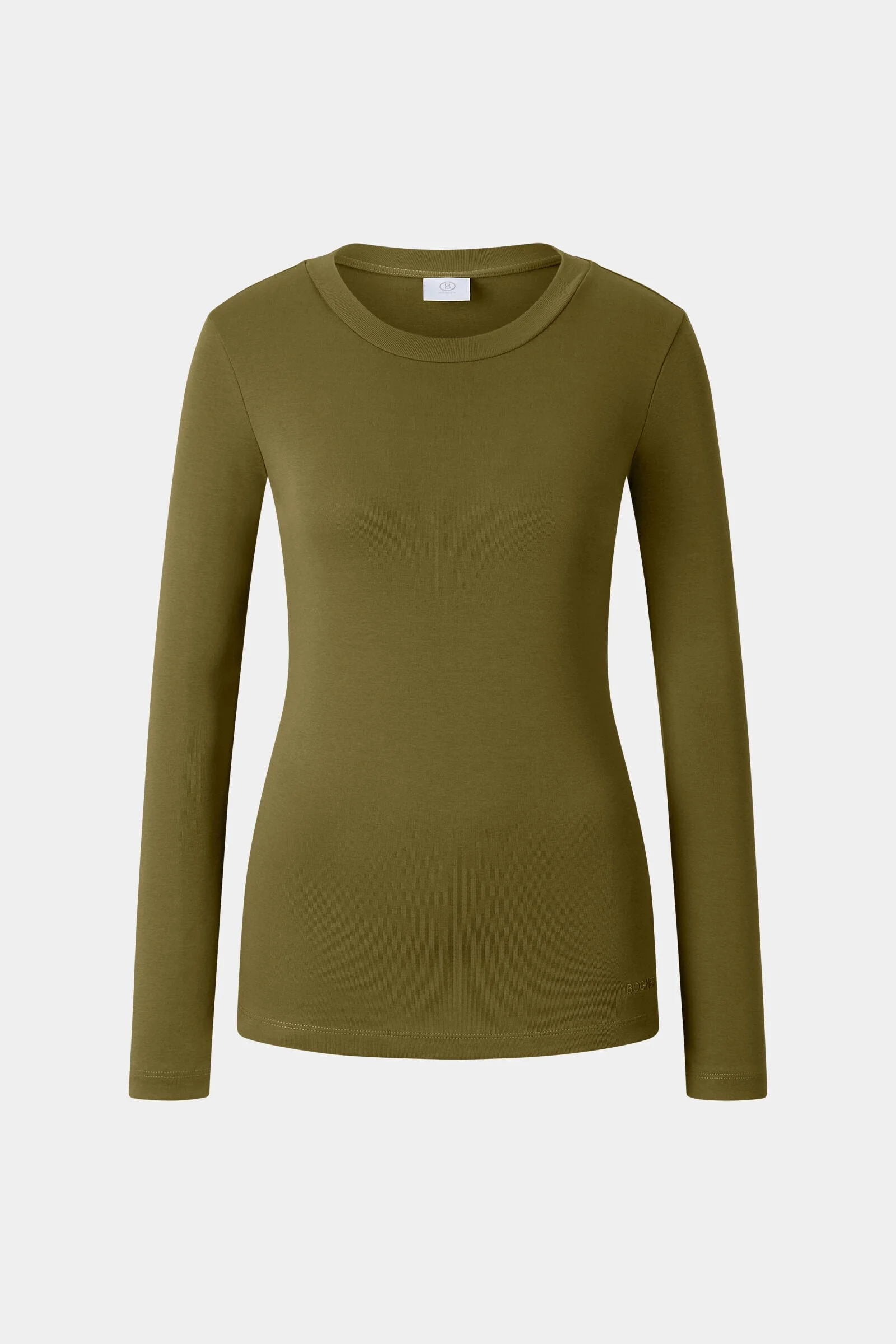 Nikini Cotton Long-Sleeve Shirt in Olive - 1