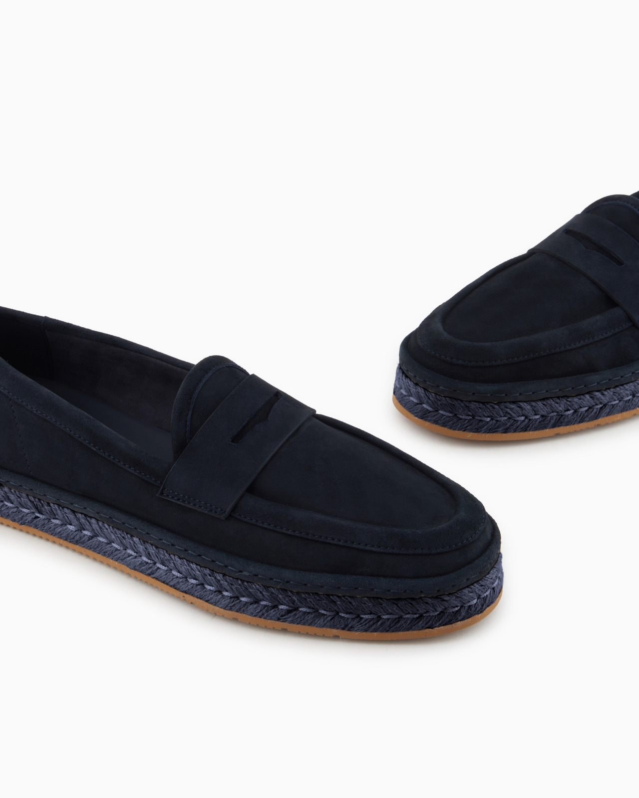 SUEDE LOAFERS WITH A ROPE SOLE - 5