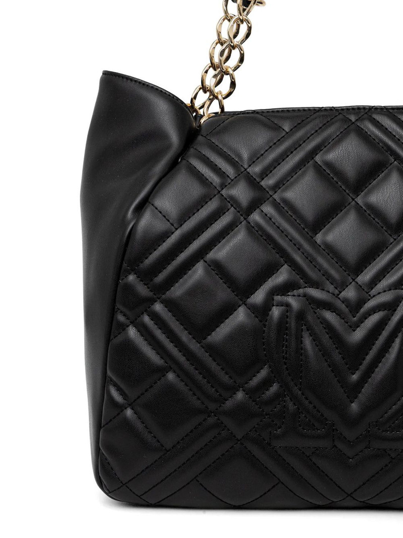 quilted chain tote bag 4