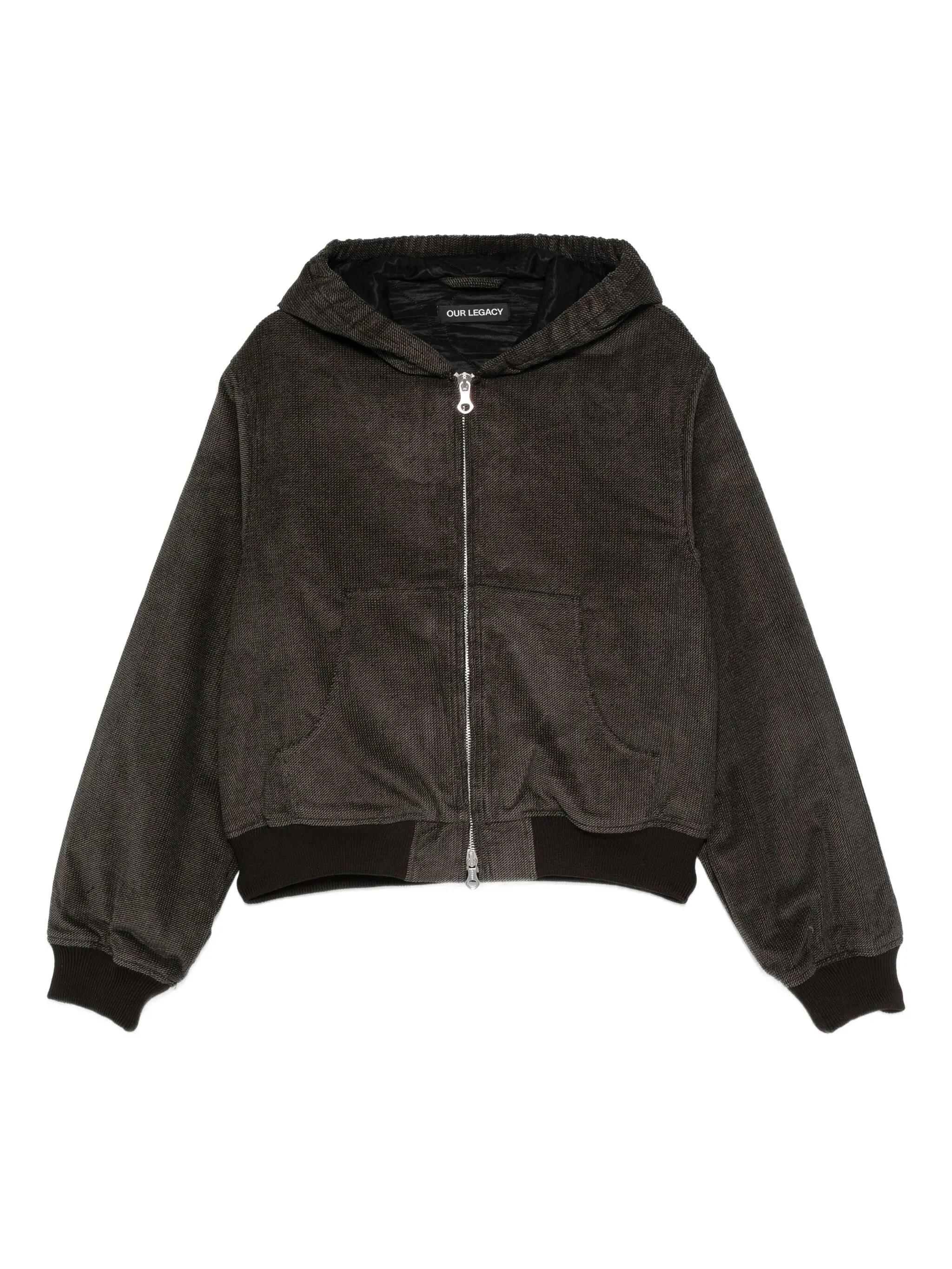 twill hooded jacket - 1