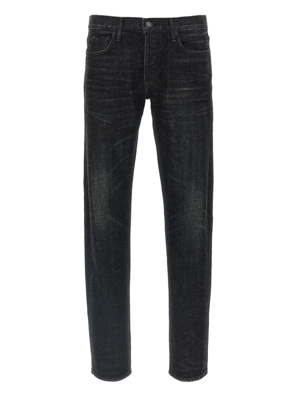 stonewashed five-pocket jeans - 1