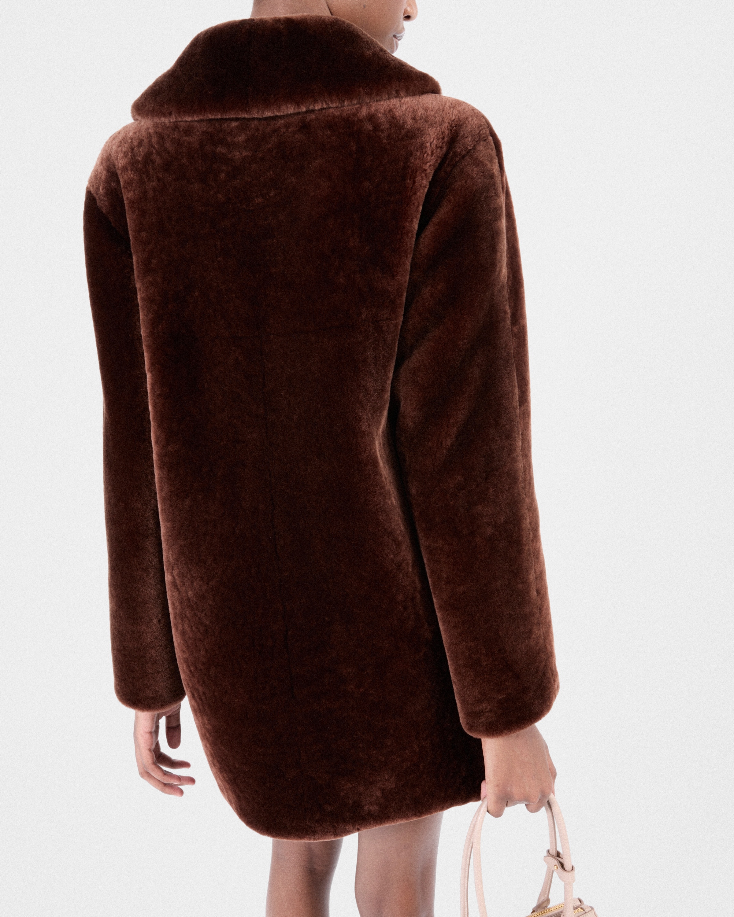 Shearling caban jacket - 6