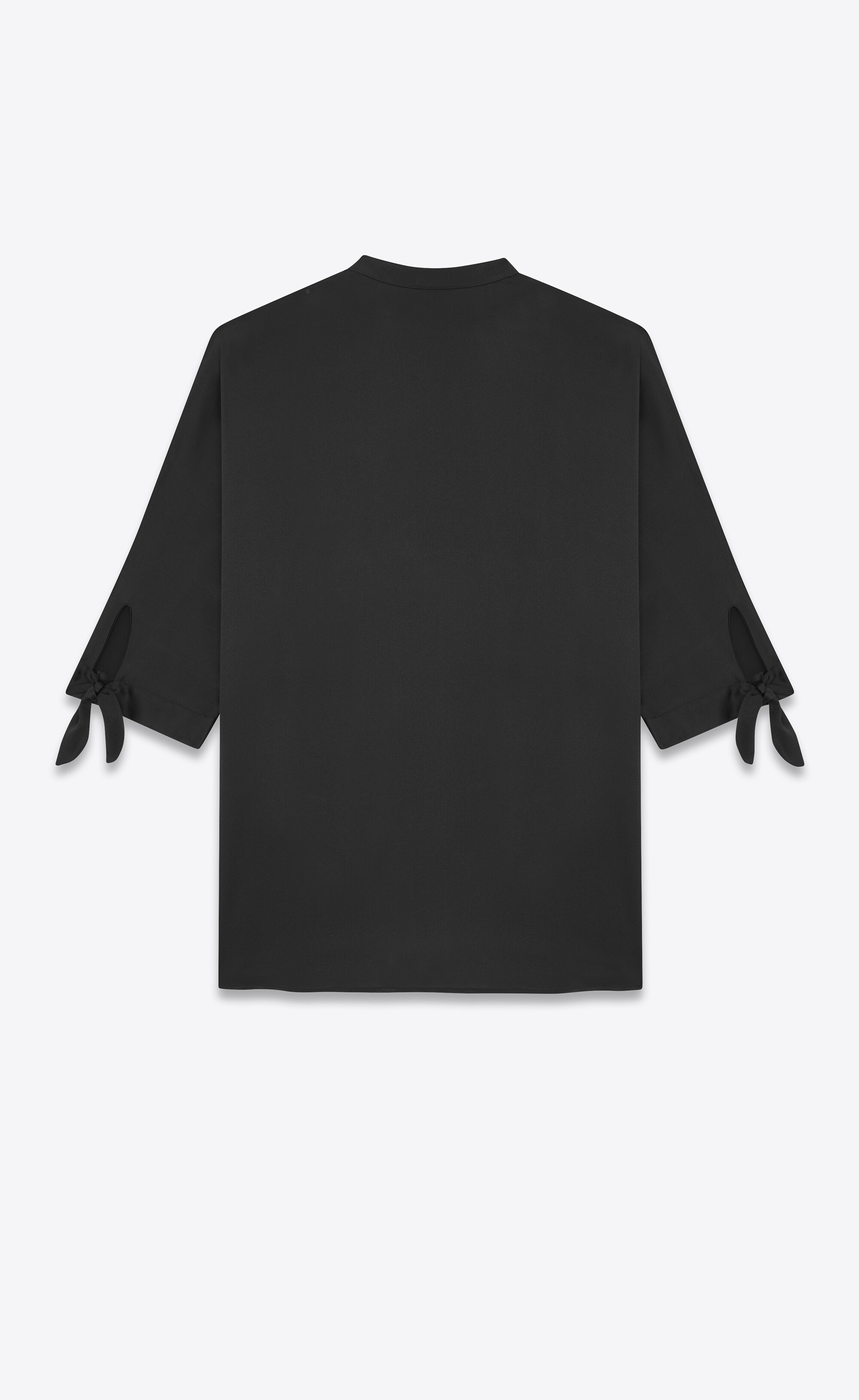 tunic shirt in crepe satin - 3