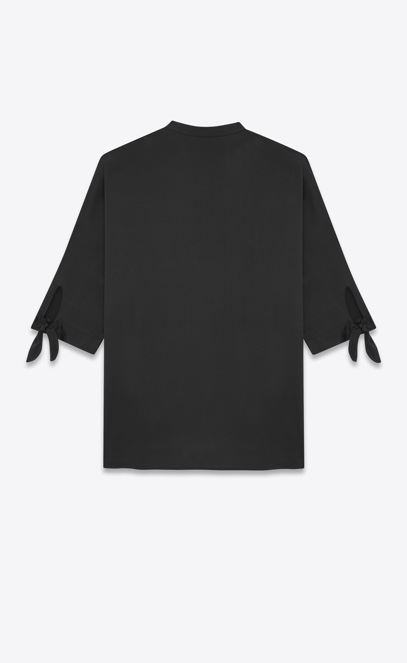 tunic shirt in crepe satin 3