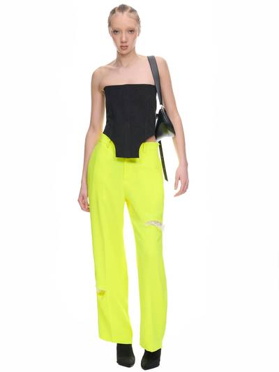 UNDERCOVER Neon Slit Trousers outlook