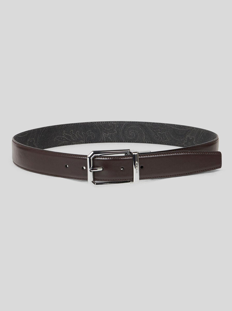 Etro REVERSIBLE ARNICA AND LEATHER BELT outlook
