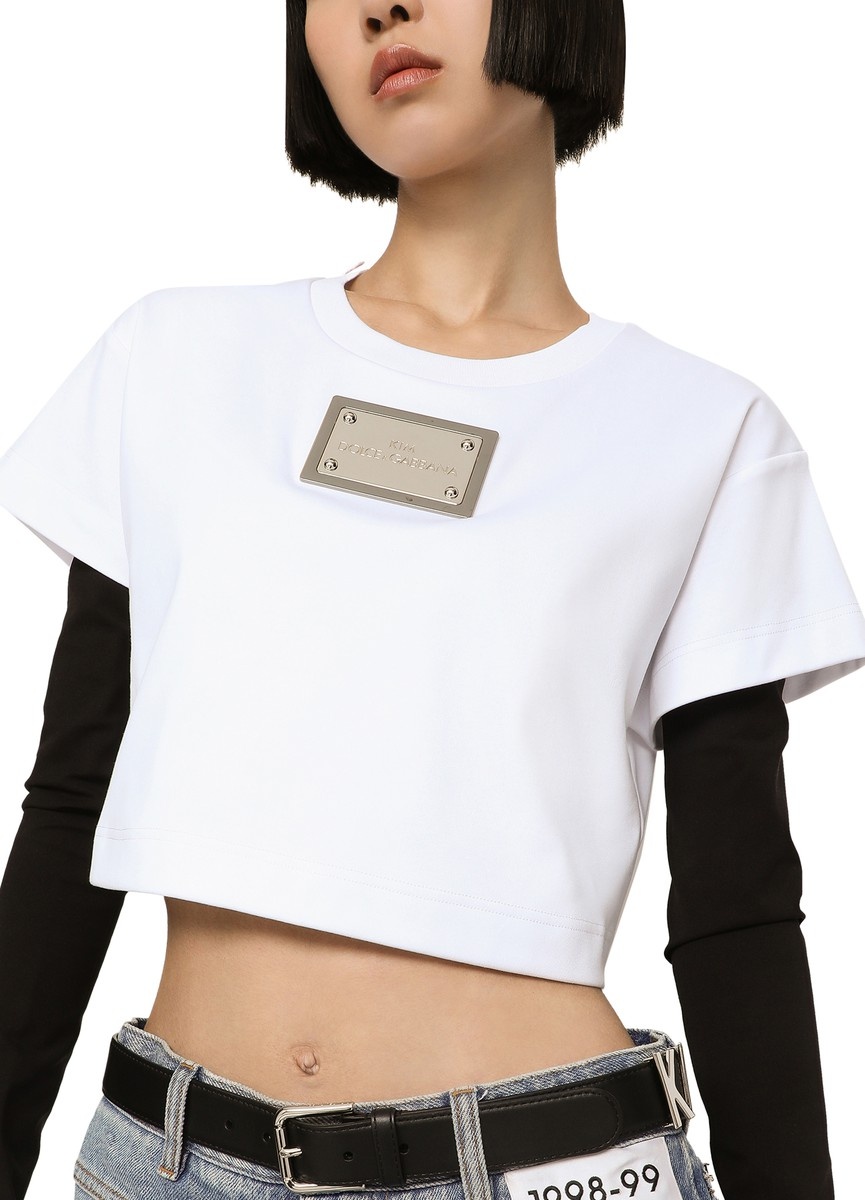 KIM DOLCE&GABBANA Cropped T-shirt - 4