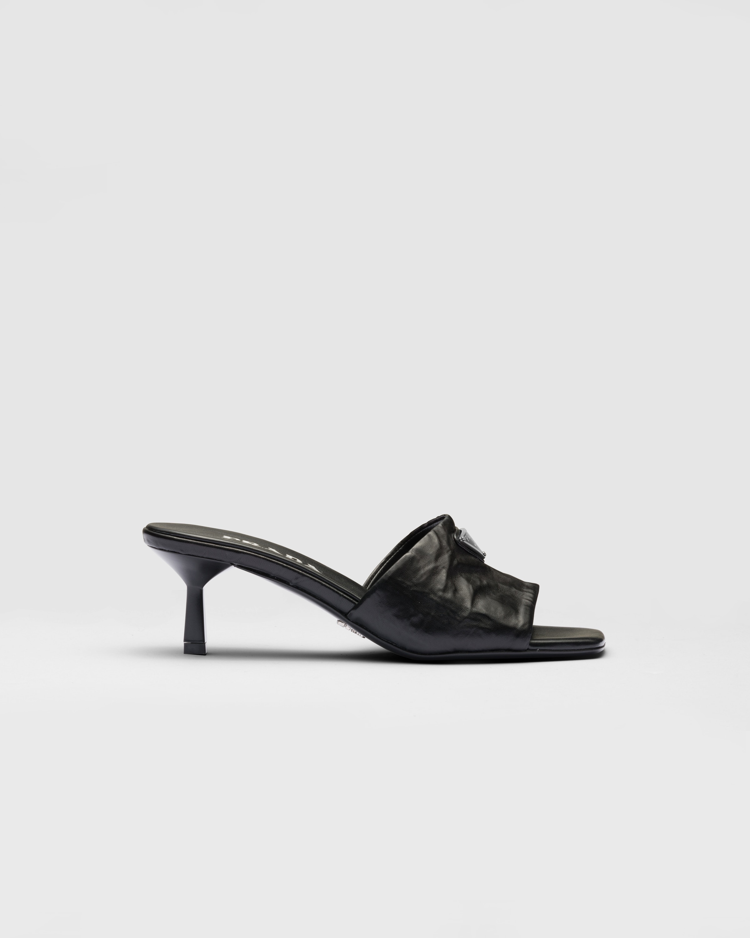 Antiqued nappa leather sandals - 2