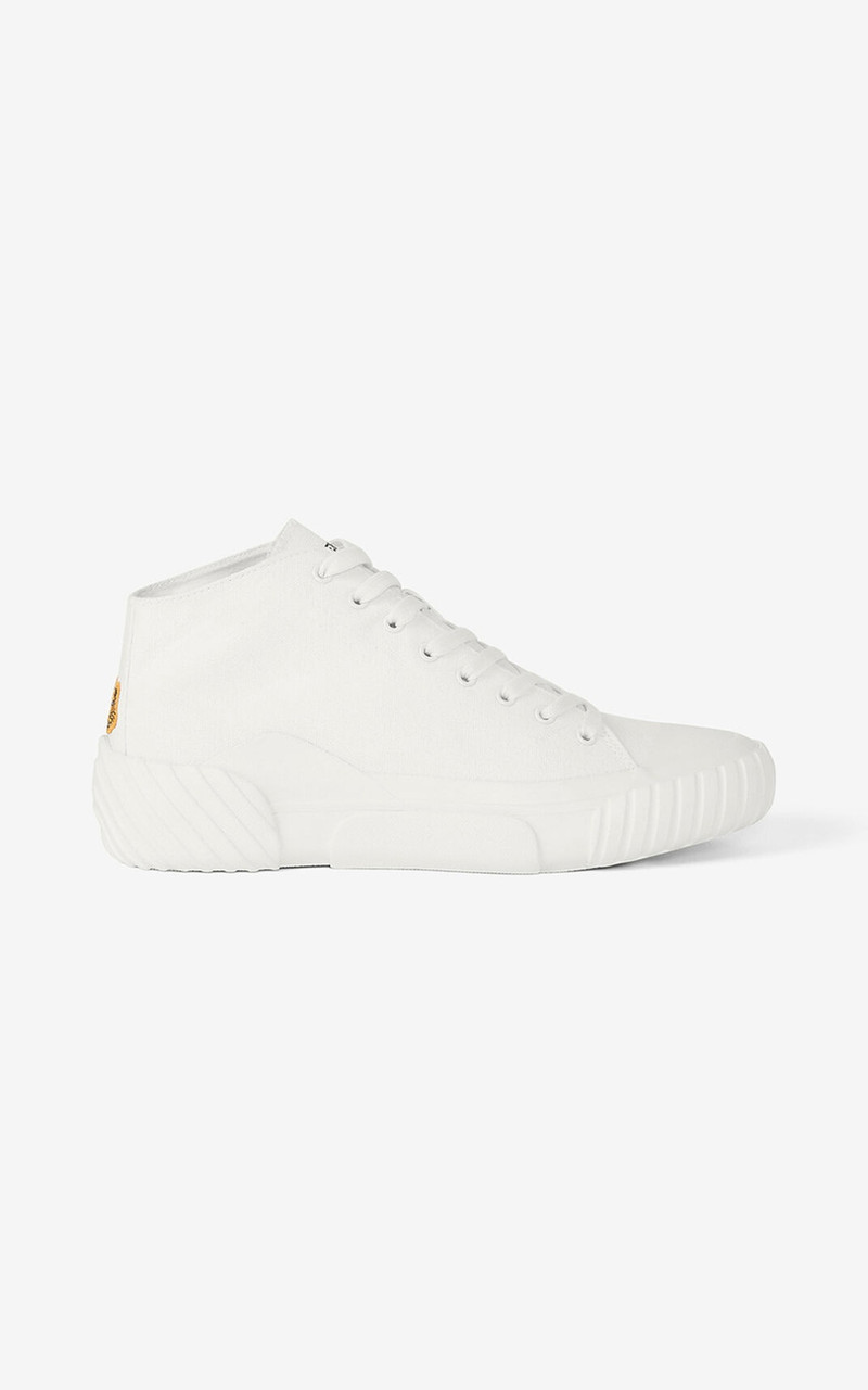 Canvas Tiger Crest high-top trainers 1