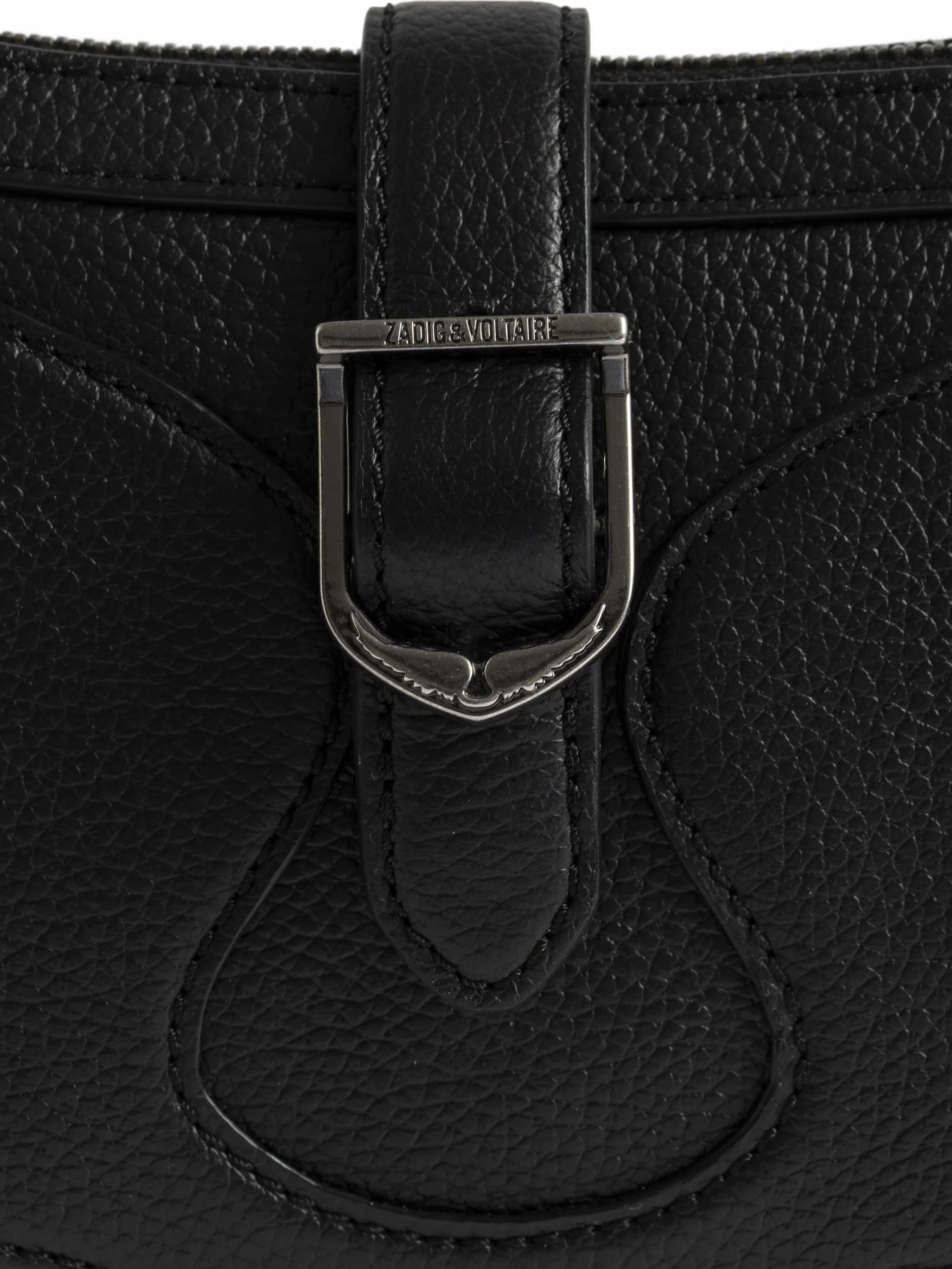Zadig & Voltaire Moonrise Buckle-detail Curved Shoulder Bag - 3