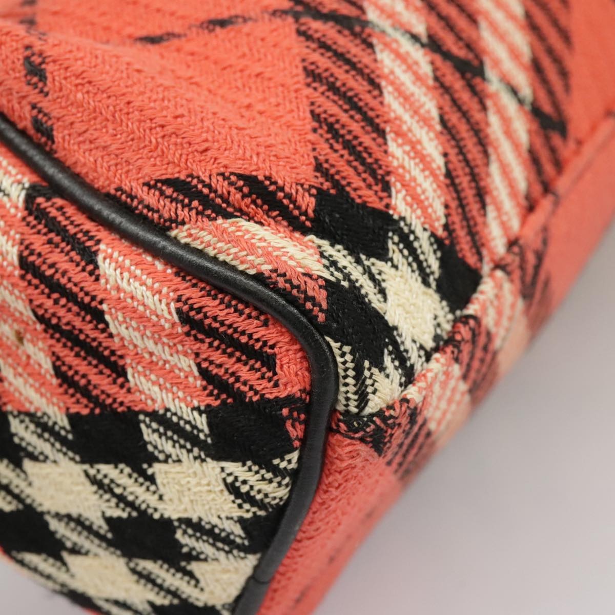 Burberry Nova Check Blue Label Hand Bag Canvas Red - 13