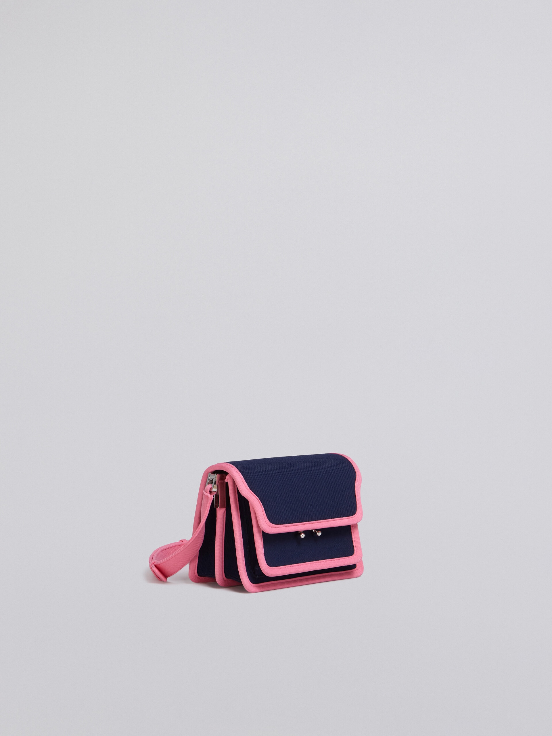 TRUNK SOFT MINI BAG IN BLUE JACQUARD - 6