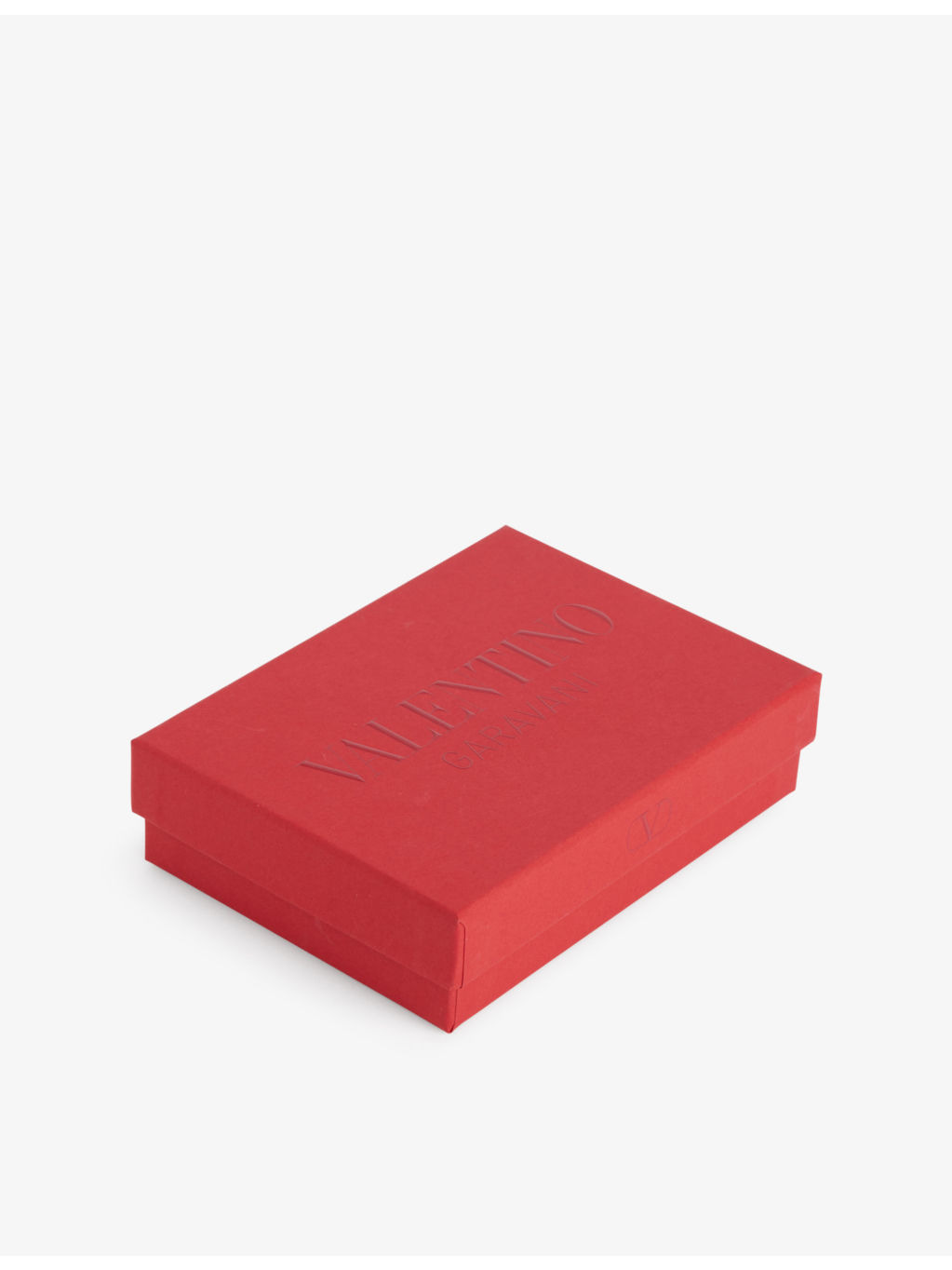 VLogo Signature Grainy Leather Card Holder - 5
