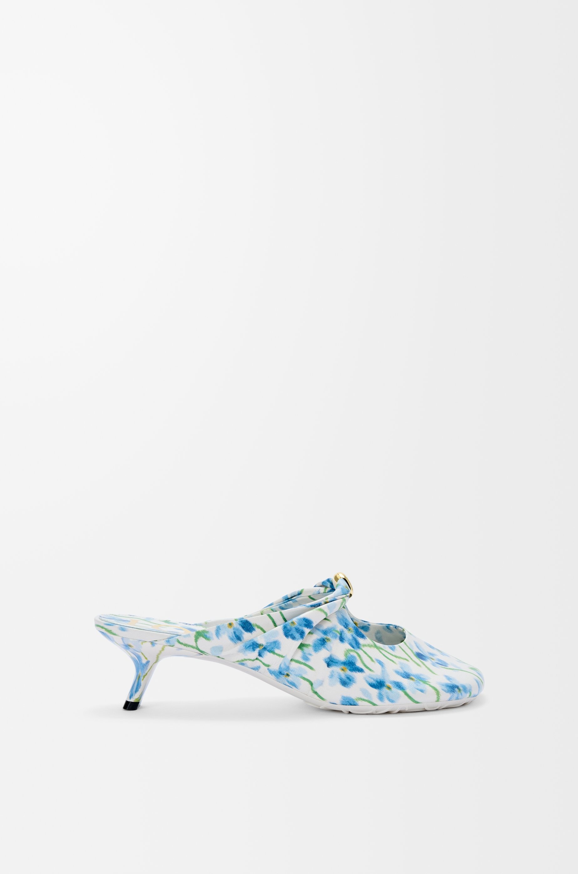 Pebble Soft mule in printed nappa lambskin - 1