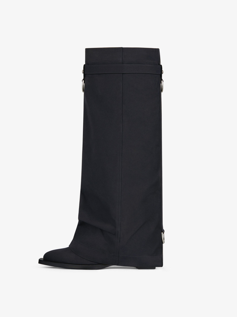 SHARK LOCK COWBOY BOOTS WITH POCKET AND BUCKLES 4