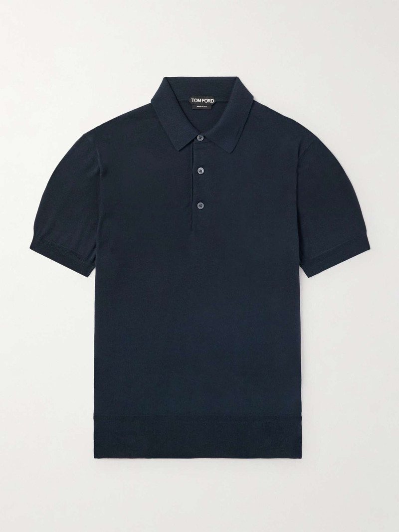 Slim-Fit Cotton Polo Shirt - 1