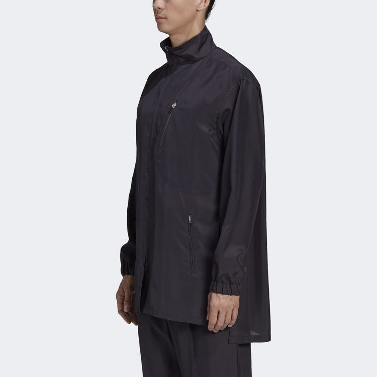 Men's Y-3 Stand Collar Zipper Casual Jacket Black GK4373 - 5