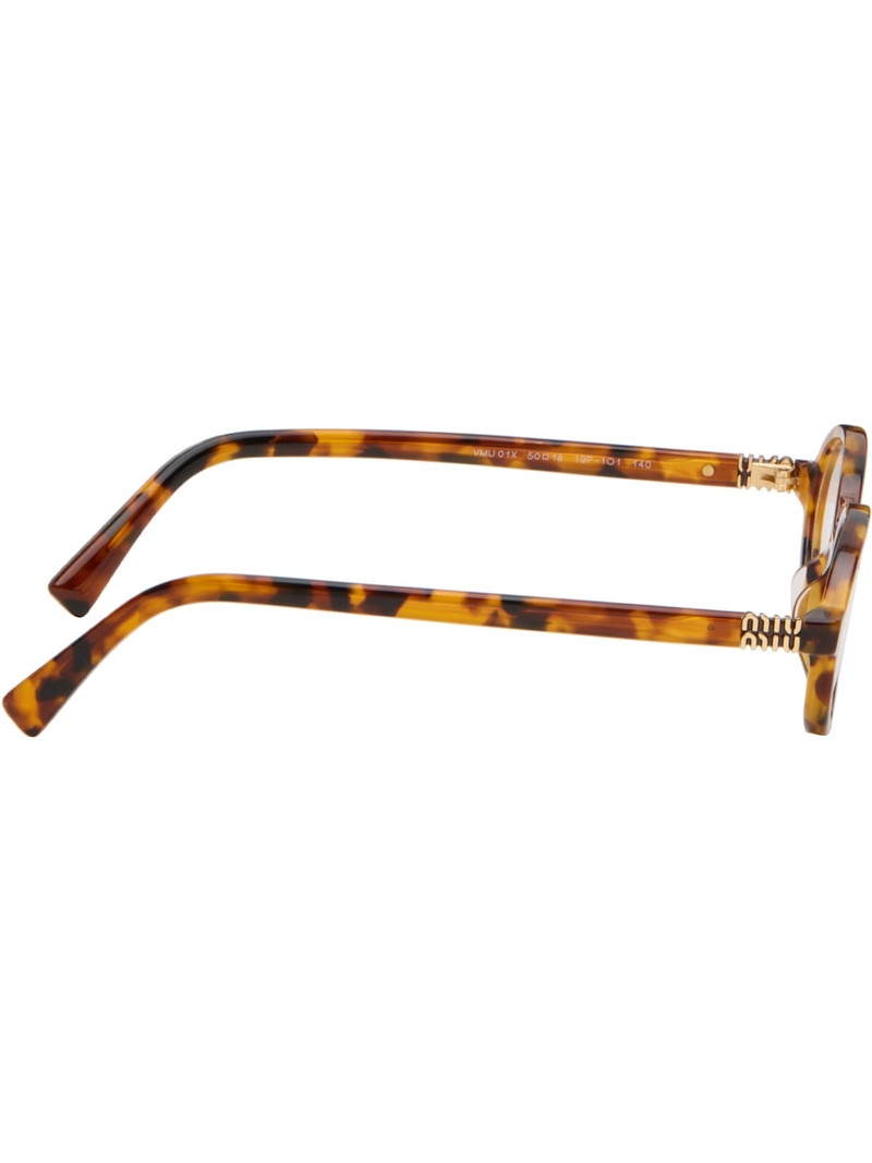 Miu Miu Brown Miu Regard Glasses outlook