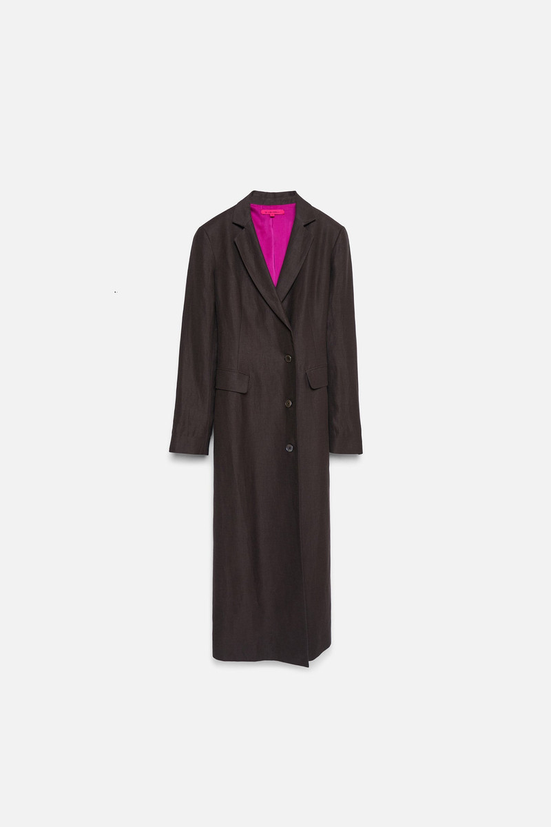 DOUBLE BREASTED LONG BLAZER 1