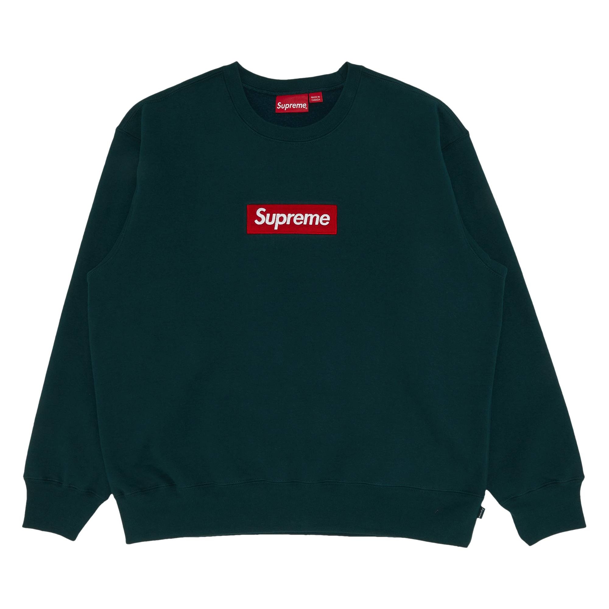 Supreme Box Logo Crewneck 'Dark Pine' - 1