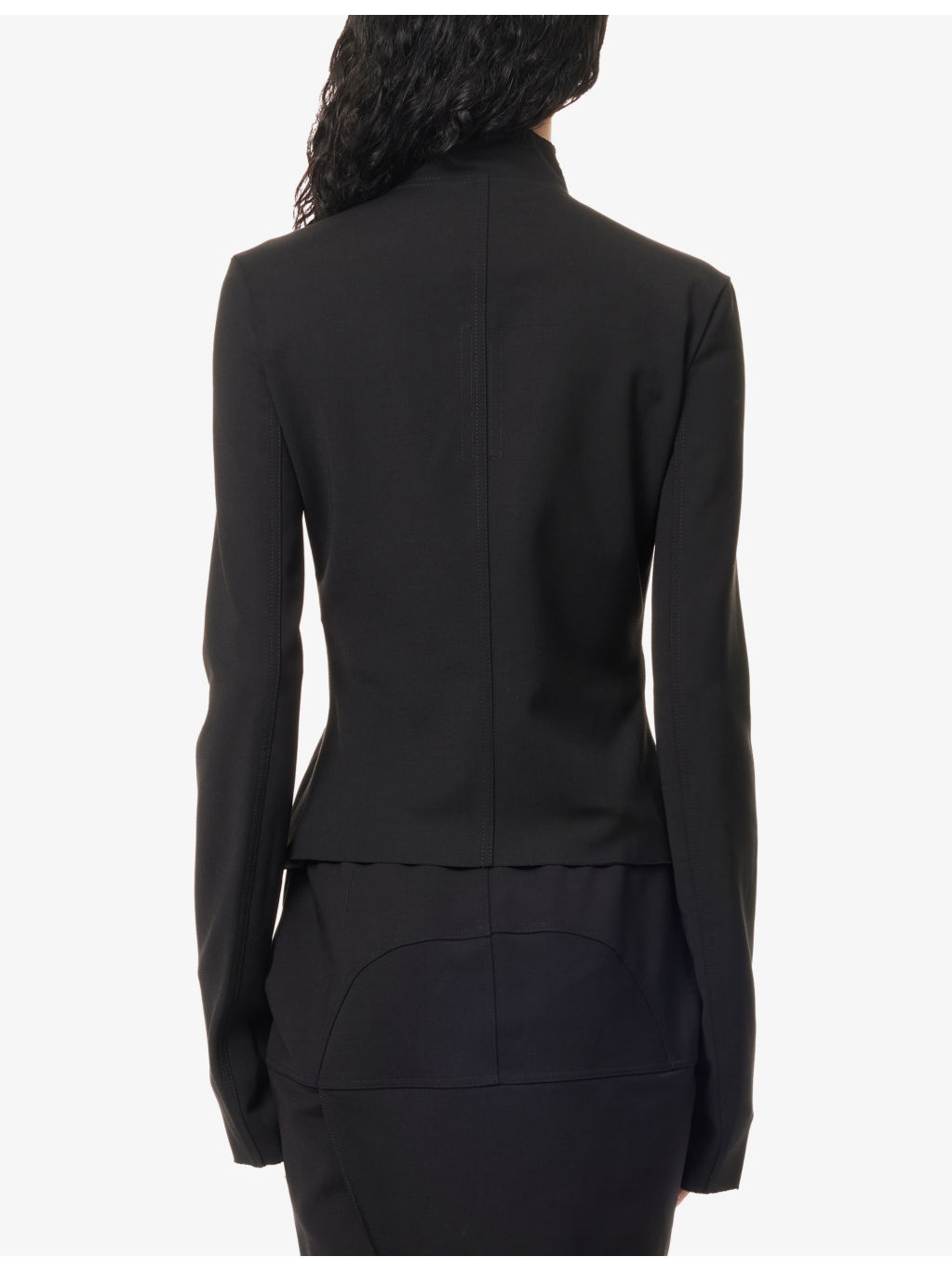 Gary High-Neck Stretch-Wool Blend Jacket - 4