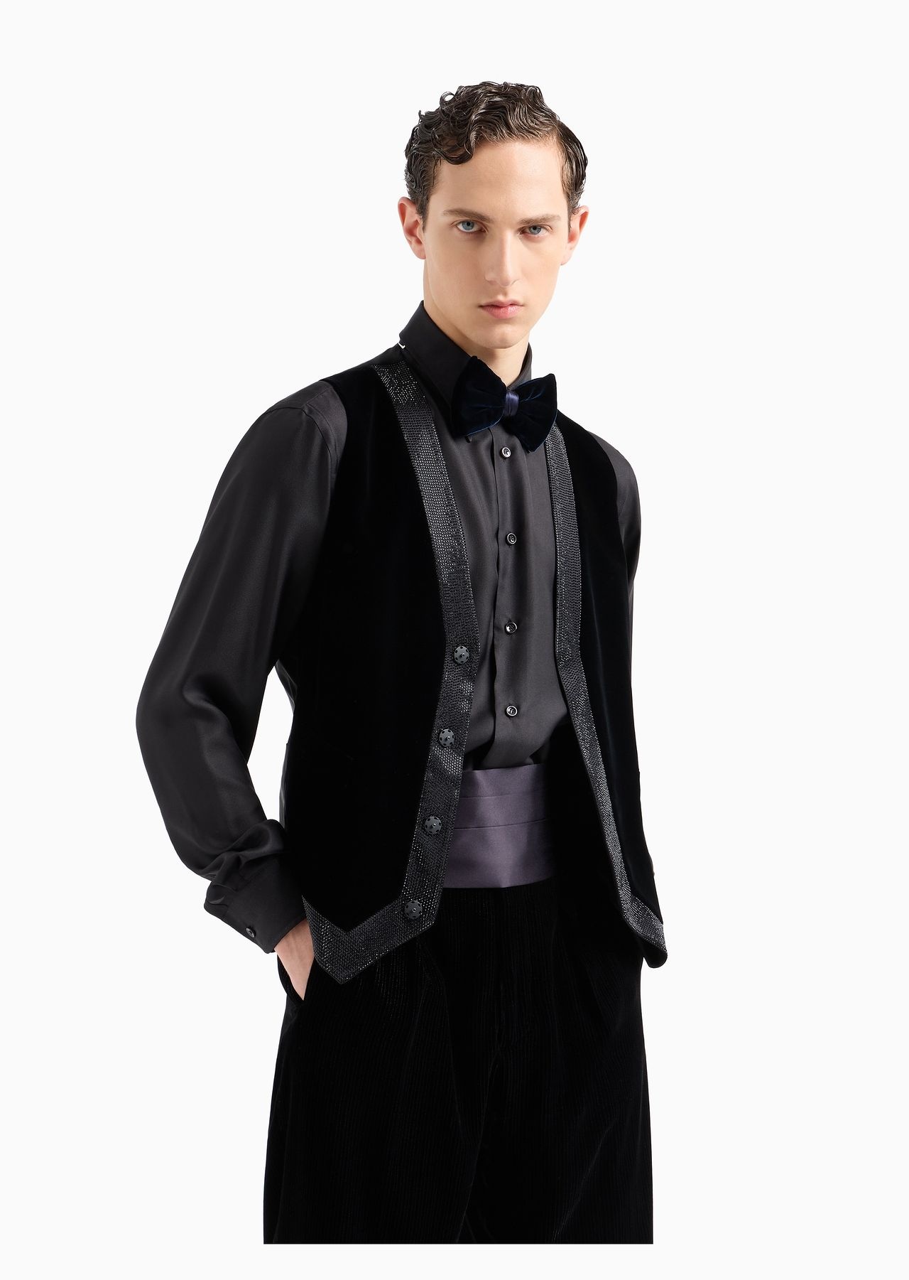 Silk tuxedo cummerbund - 3