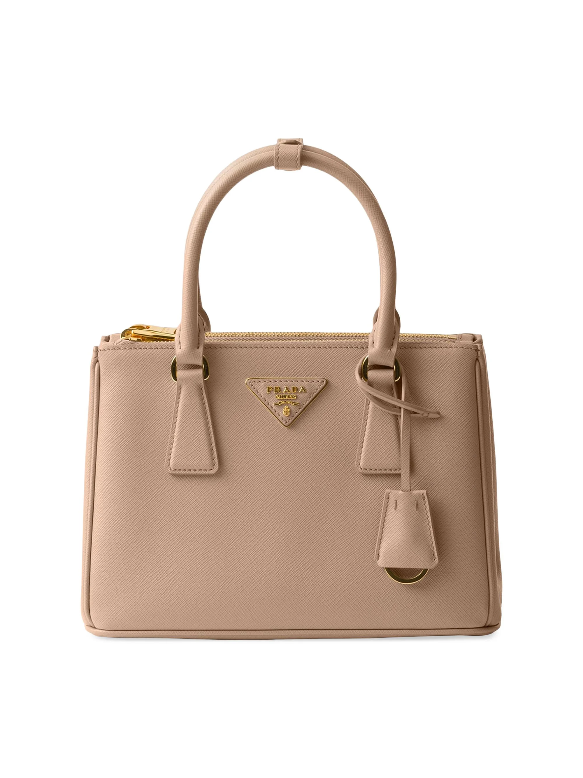 Women's Small Galleria Saffiano Leather Top Handle Bag - Dusty Rose - 1