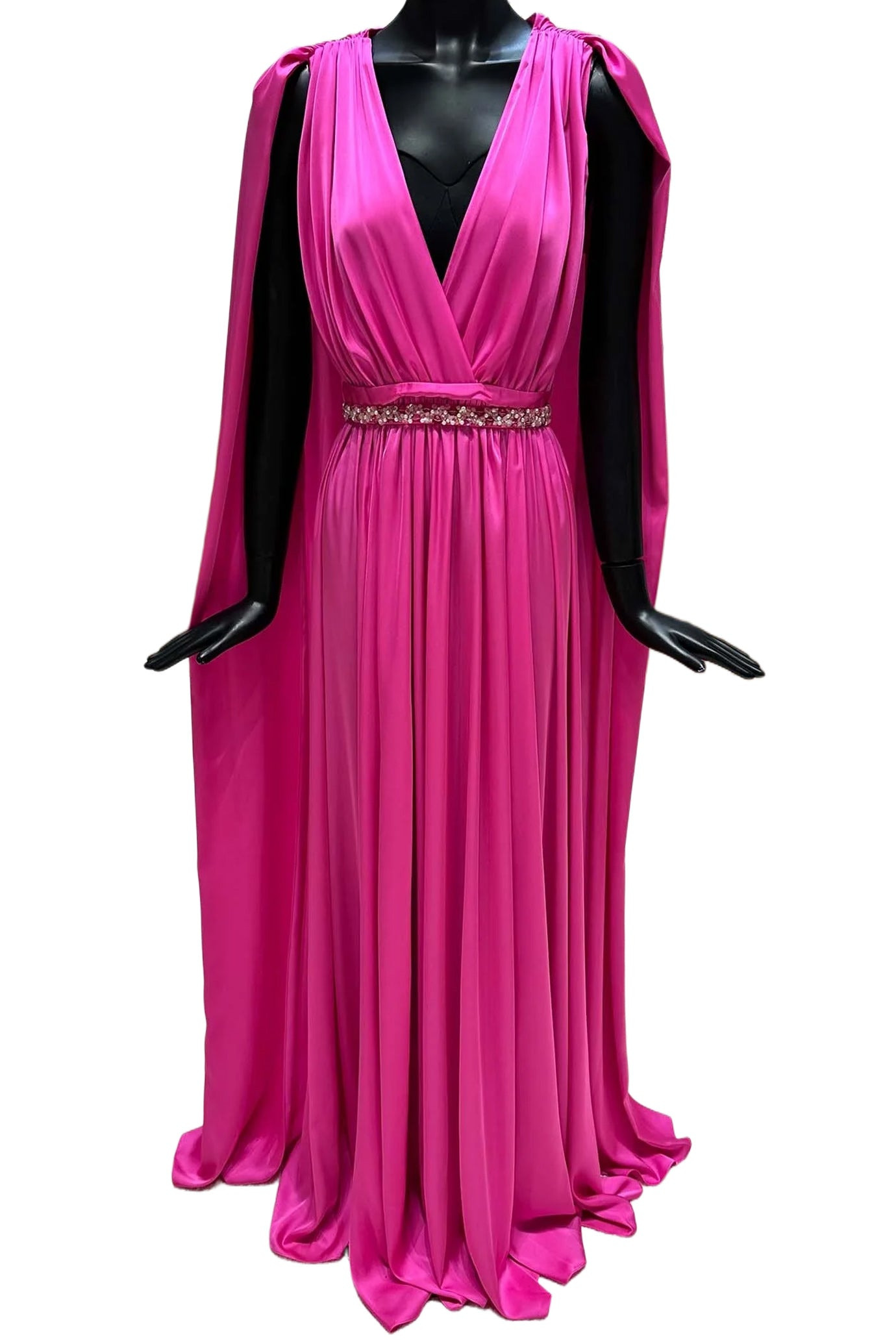 BRIDAL CHIFFON CAPE GOWN - 7