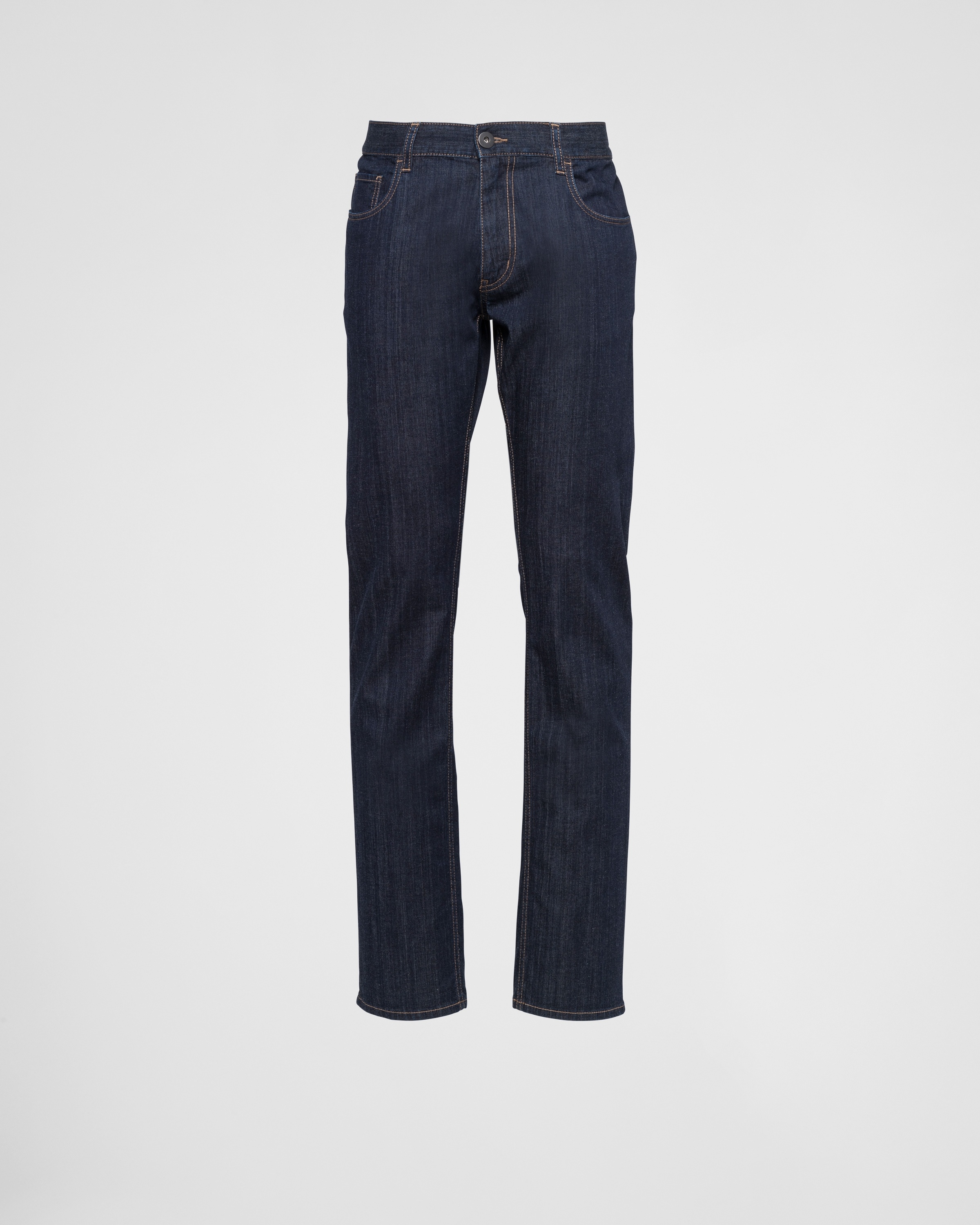 Five-pocket stretch-denim trousers - 1