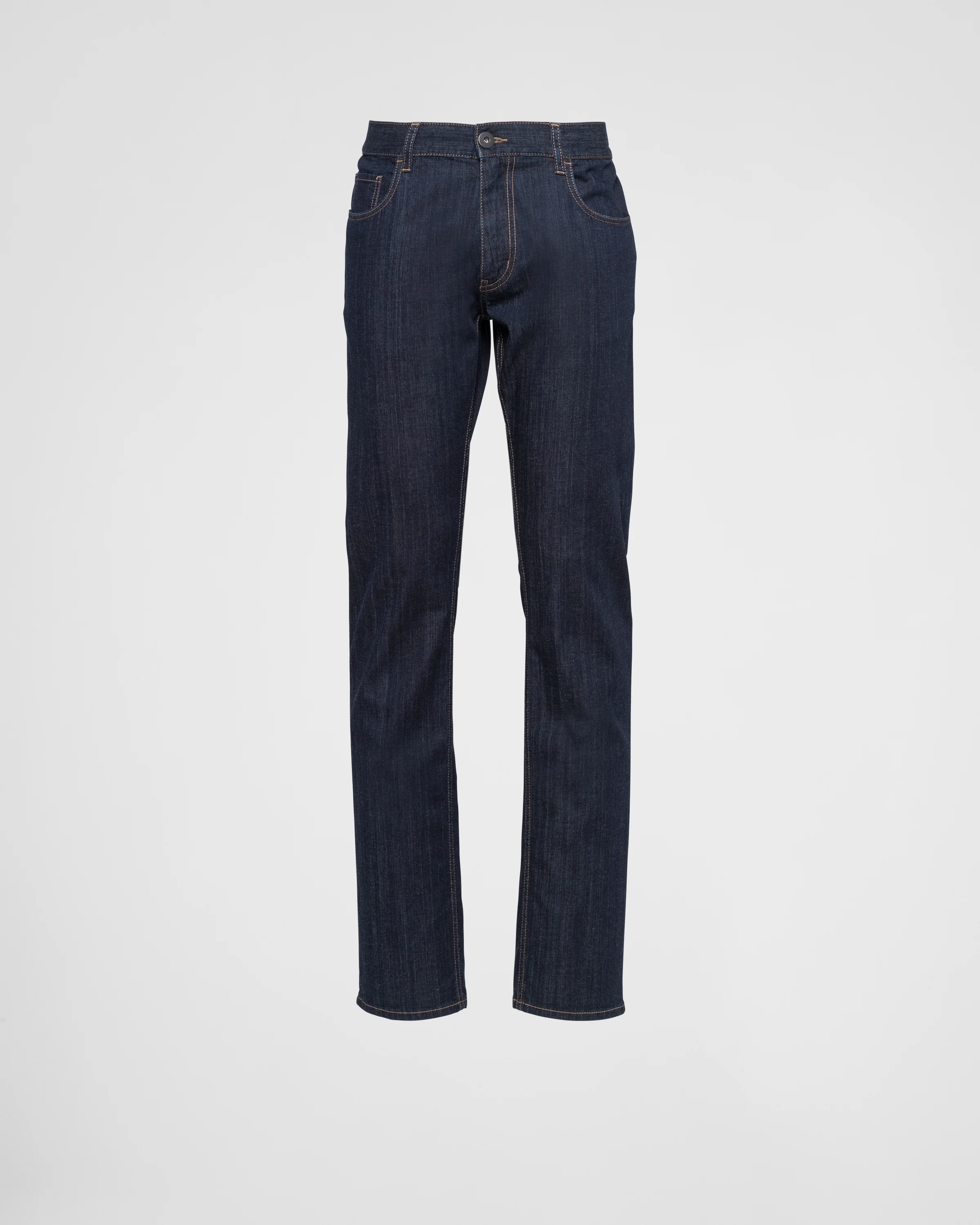 Five-pocket stretch-denim trousers - 1
