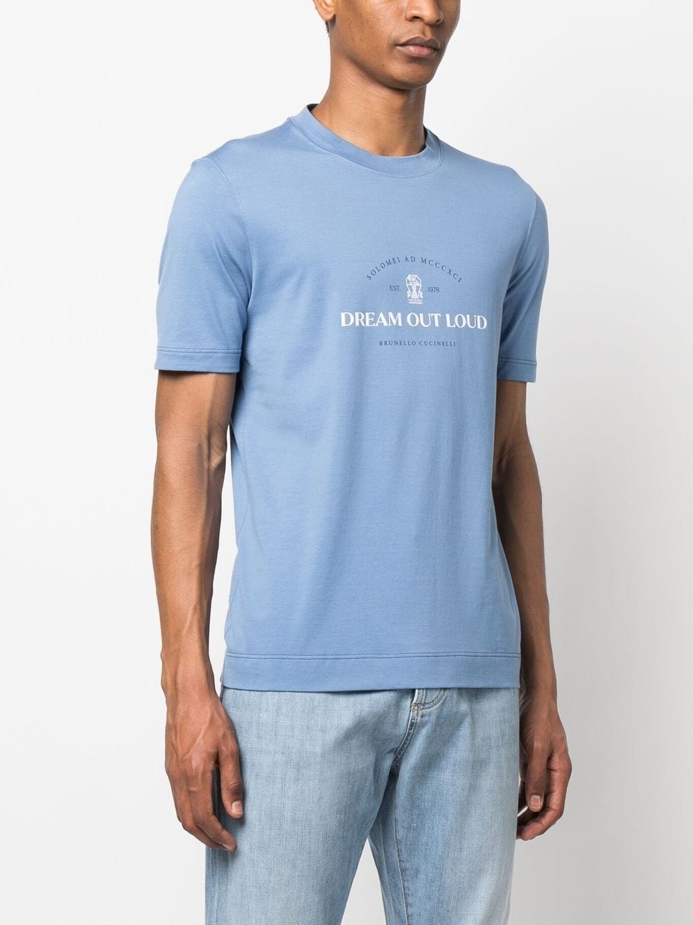 slogan-print jersey T-shirt - 3