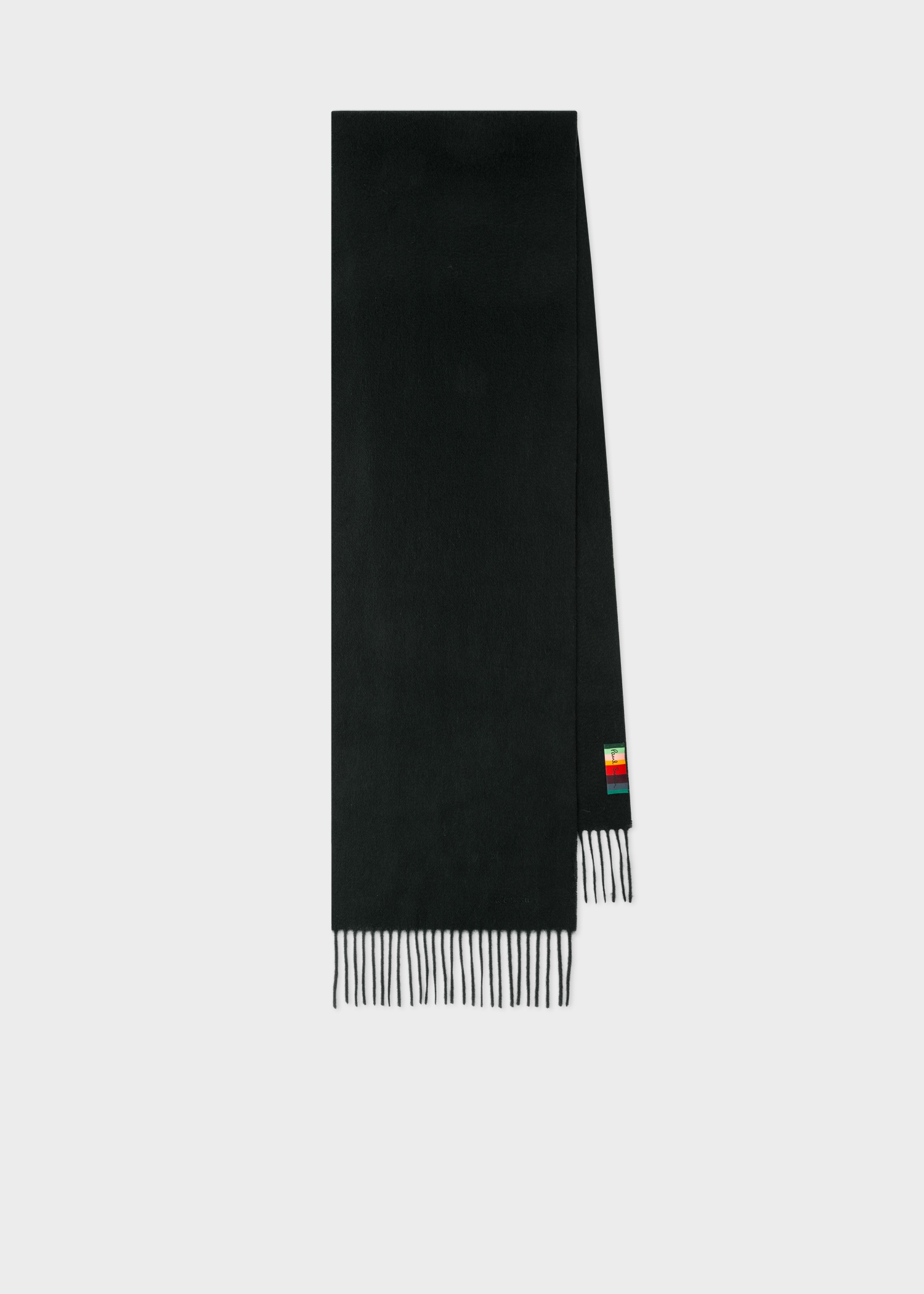 Black Cashmere Scarf - 1